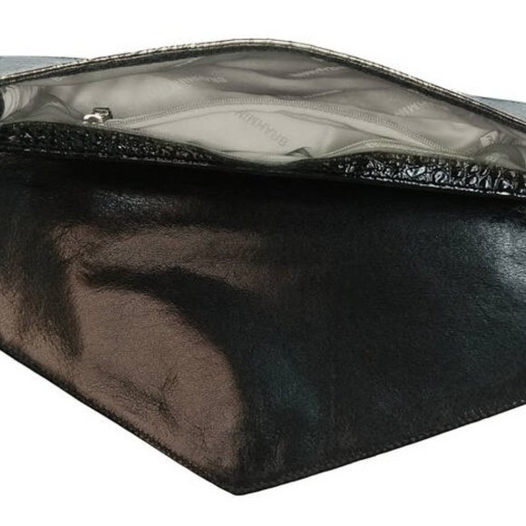 Brahmin Kaia Celestia Envelope Black Sequin Clutch Wristlet RARE SOLD OUT - NWT - Picture 10 of 11